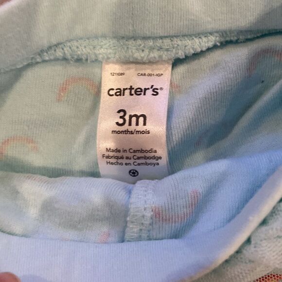 Carters rainbow print leggings with tutu 3M - Picture 3 of 3